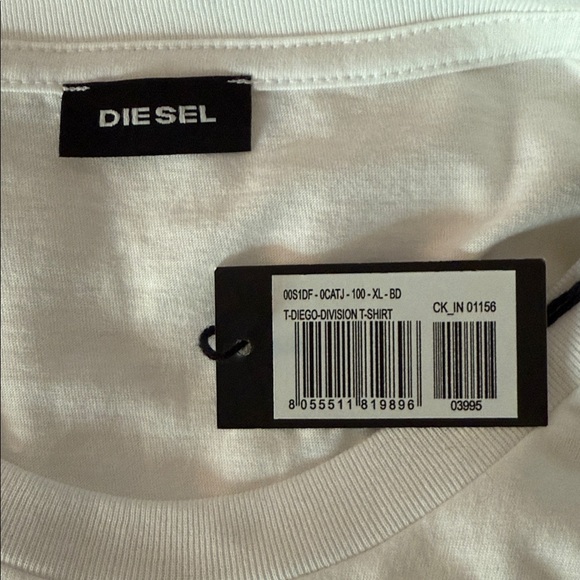 Diesel Men’s Shirt NWT Black Cotton XL - Picture 5 of 5